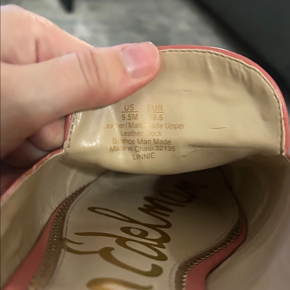 Sam Edelman Mules Women’s 10 Pink Linnie Slides Shoes Loafers Slip On Leather - Picture 6 of 7